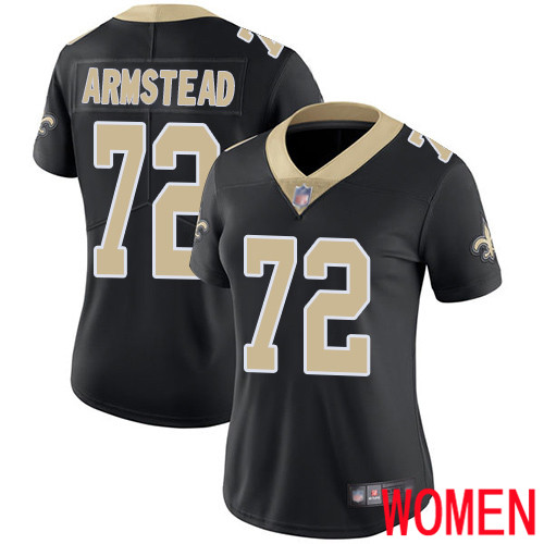 New Orleans Saints Limited Black Women Terron Armstead Home Jersey NFL Football #72 Vapor Untouchable Jersey